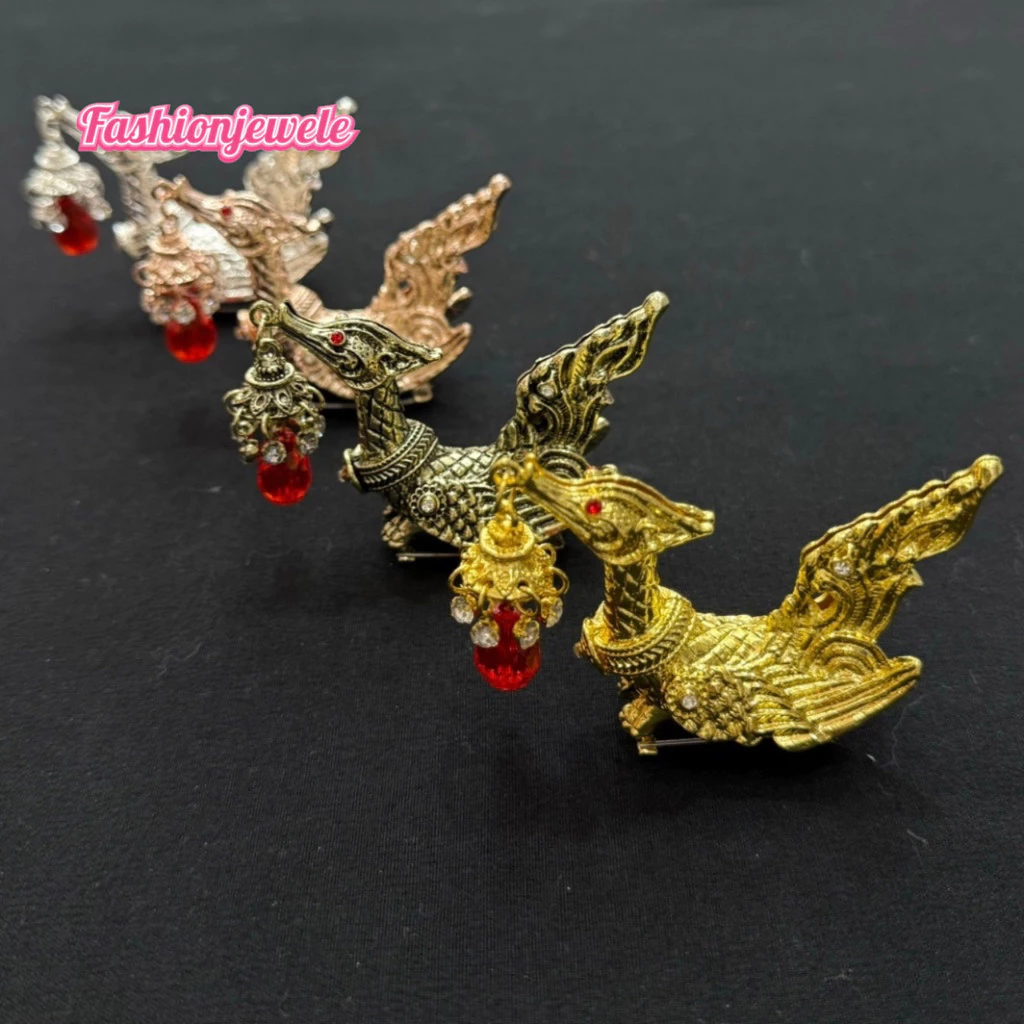 Fashion jewele หงส์ อุปกรณ์ DIYสร้อยสังวาลย์ หงส์ติดไหล่สวย ๆ เครื่องประดับชุดไทย พร้อมส่ง