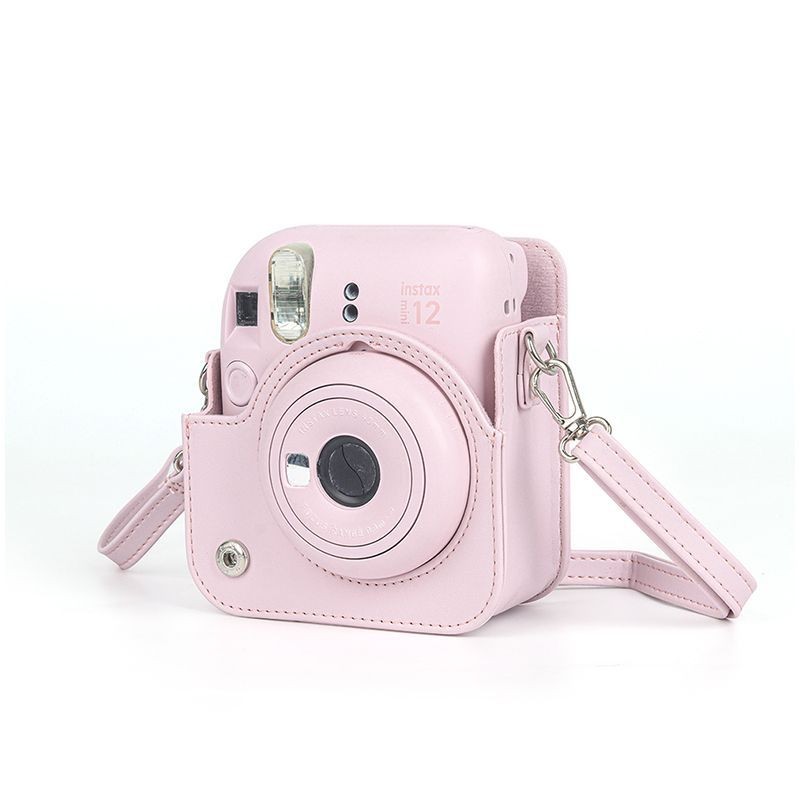 [1635 คอลเลกชันคน] Fuji Polaroid mini12 เคสป้องกัน mini11 กระเป๋ากล้องน่ารักการ์ตูน pu หนังโบว์กระเป๋าแนวทแยงแขวน~250309