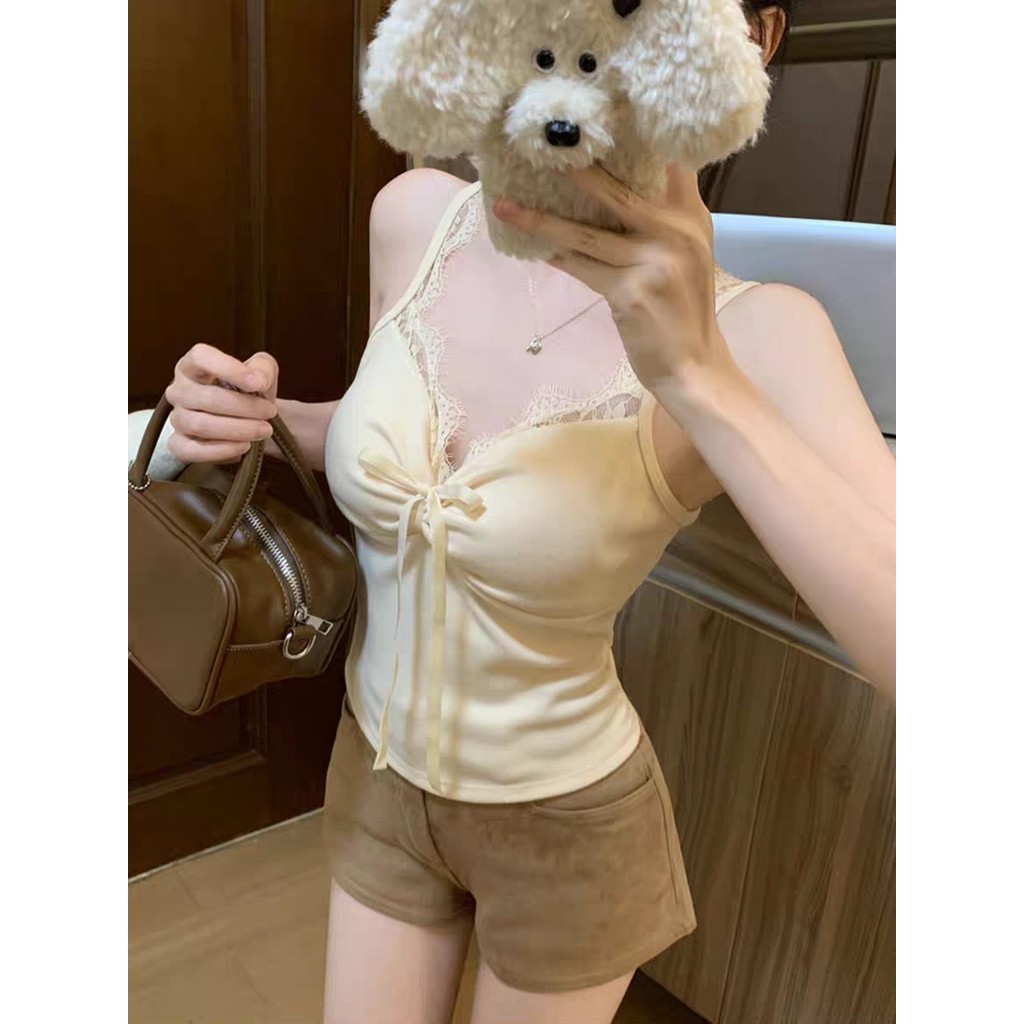 💜Maomao💜​พร้อมส่ง เสื้อสายเดี่ยว เสื้อสายเดี่ยว มีฟองน้ำ ยืดกำลังดี แต่งสายเพิ่มสีพาสเทล 