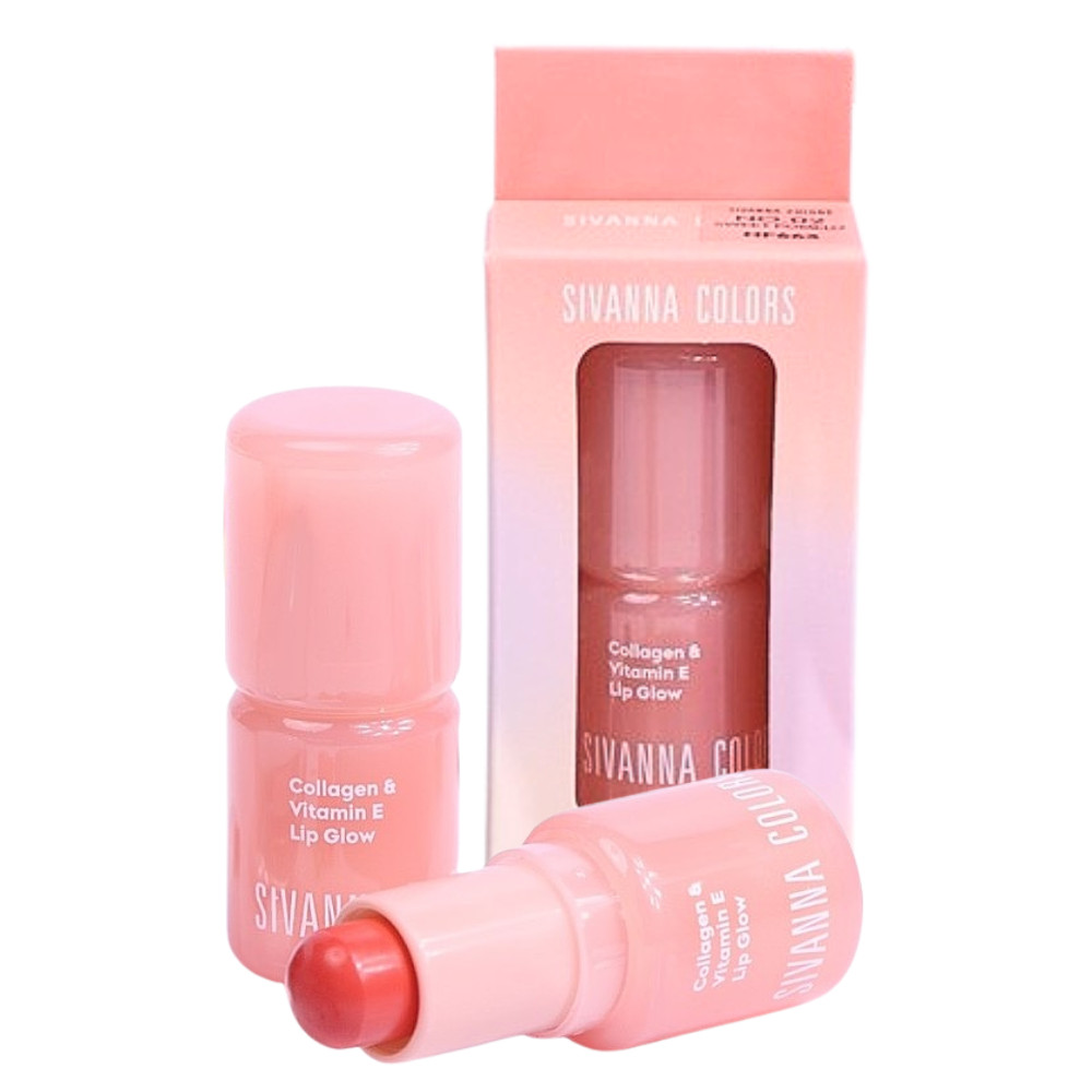 สิวันนา ลิปคอลลาเจน วิตามินอี ลิปโกลว์ 4g HF663 Sivanna Colors Collagen Vitamin E Lip Glow
