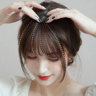 แฮร์พีช หน้าม้า หน้าม้าซีทรู แบบสาวเกาหลี ผมนิ่ม เหมือนผมจริง วิกผมหน้าม้าจําลอง ไร้รอยต่อ น้ําหนักเบา มองไม่เห็น