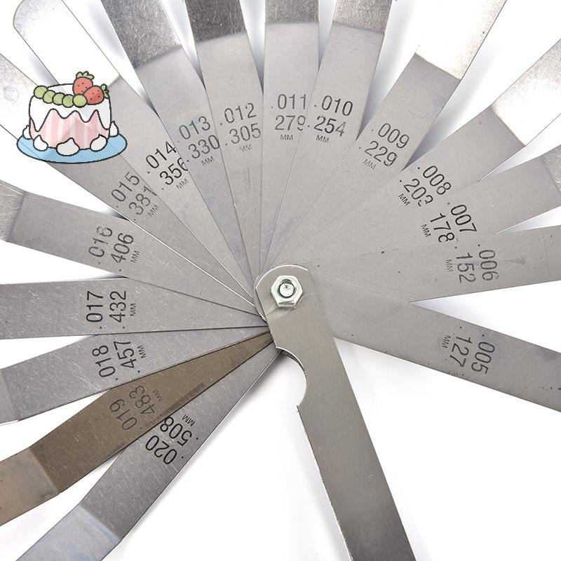 [Sep] 16 Blades Feeler Gauge Metric Filler 0.127-0.508mm Valve Gage Measurment .