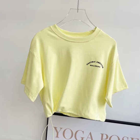 【YOGATRUTH】เสื้อยืดแขนสั้นลําลอง ยืดหยุ่น ทรงหลวม เหมาะกับการเล่นโยคะ เต้นรํา ฟิตเนส - รูปที่ 4