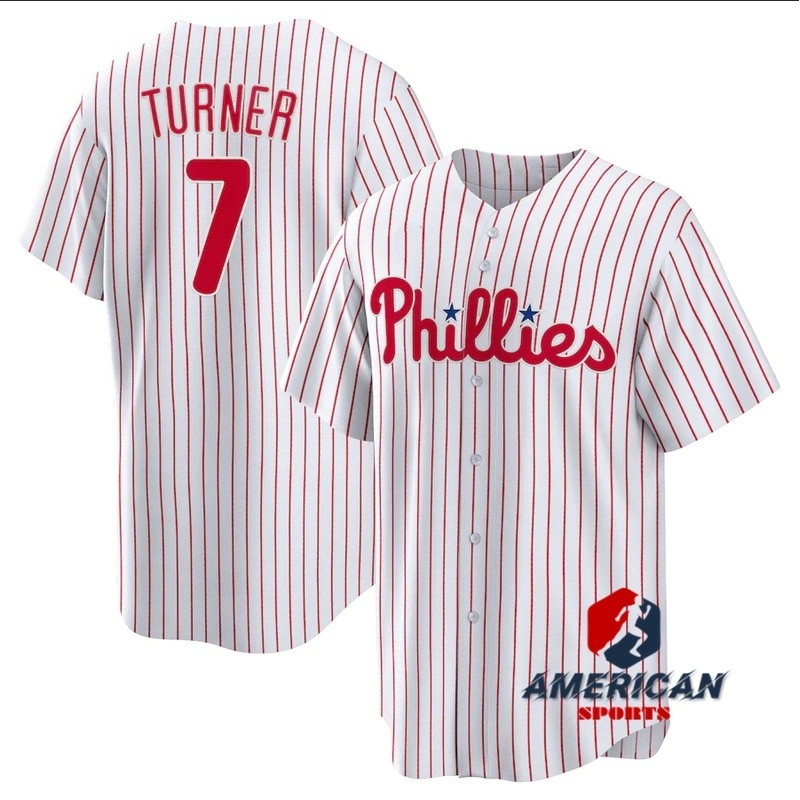 เสื้อเบสบอลทีม Philadelphia Phillies สีขาบ สําหรับผู้ชาย