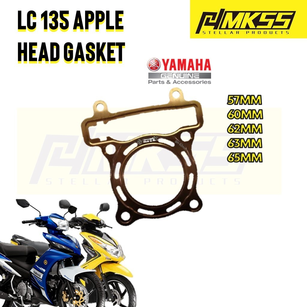 HEAD GASKET COOPER APPLE YAMAHA LC135 135LC LC 135 57MM 60MM 60 62MM 63MM 65MM 62 63 65