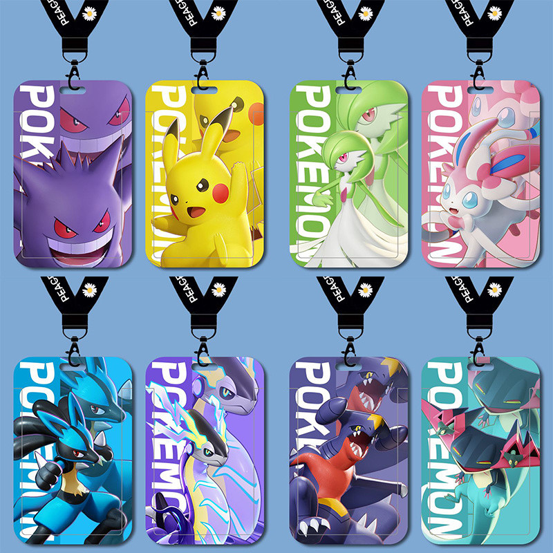 ขายร้อน สินค้าใหม่ Pokémon ประกอบ Gengar Pikachu Shanaido Card Holder นักเรียน School Card Campus Card Work ID Access Control Card คุณภาพสูง