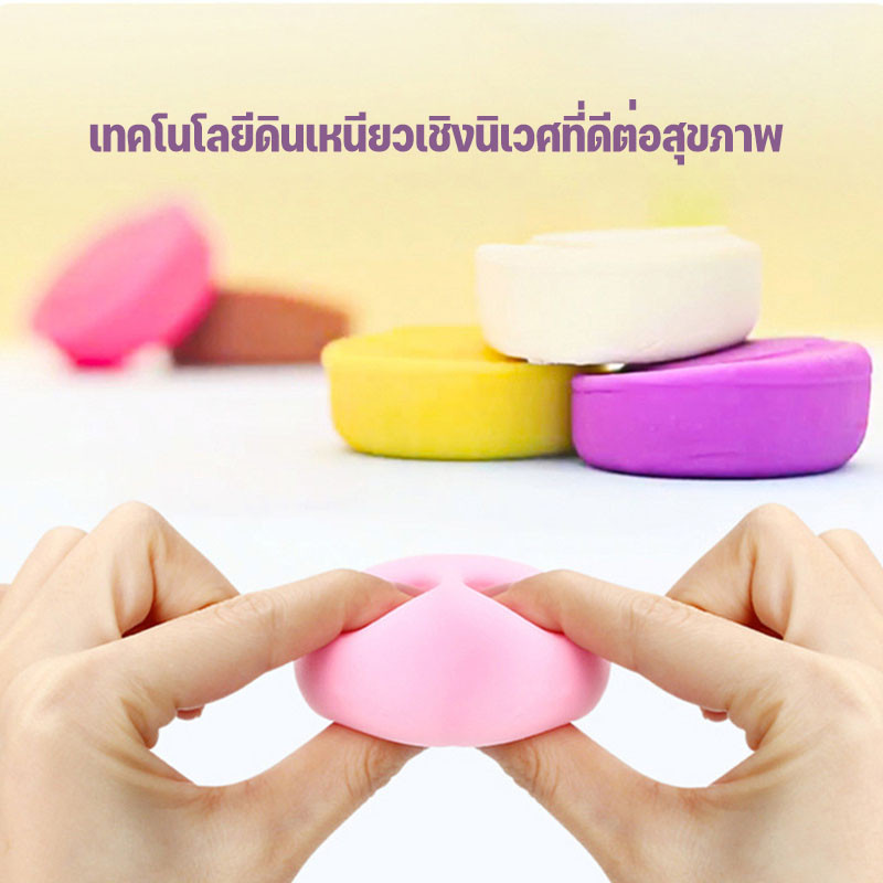 ชุดของเล่นเครื่องทําไอศครีม ของเล่นแป้งโดว์ DIY เครื่องทำไอศครีม เครื่องทำไอศกรีมโคลนสี ของเล่นเด็ก - รูปที่ 2