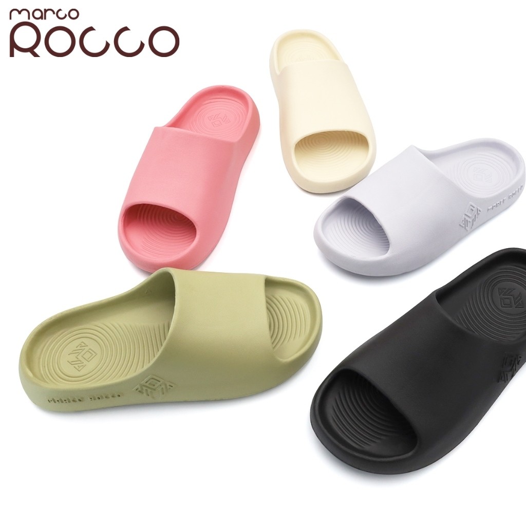 Marco Rocco รุ่น MR8001 แบบสวม สำหรับผู้หญิง ผู้ชาย กันลื่ พื้นนุ่ม หนา2.5cm รองเท้าสุขภาพ รองเท้าแตะลําลอง ส่งเร็ว