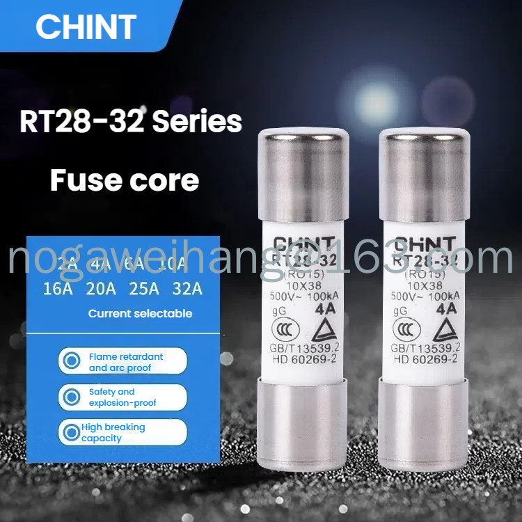 CHNT ฟิวส์ core RT28-32 ฟิวส์ 10*38(RT14-20)2-32Aอุปกรณ์เสริม RO15