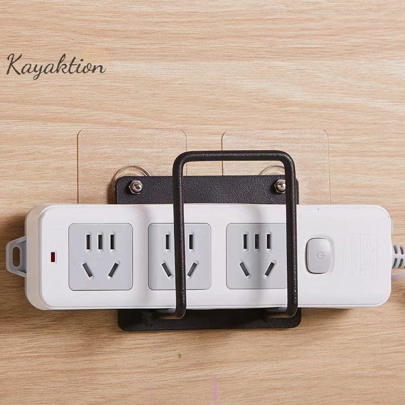 Kayaktion Wall Mount Router Holder WiFi Storage Holder ติดตั้งง่าย Anti-Drilling Power Socket Holder