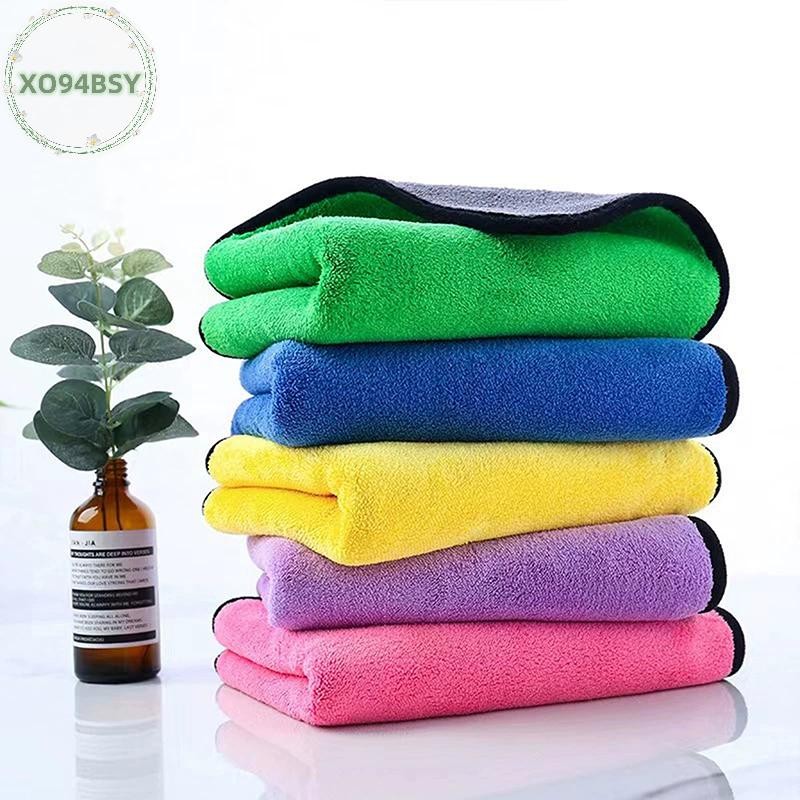 XO94BSY ผ้าขนหนูทําความสะอาดสีสองด้านรถยนต์นุ่มพิเศษ VN