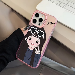 คู่รักแว่นกันแดดเด็กชายผู้หญิงเข้ากันได้เคสไอโฟน 13 11 17 16 7Plus 15 12 14 Pro Max XR X XS Max 16 7 14 8 Plus เคส