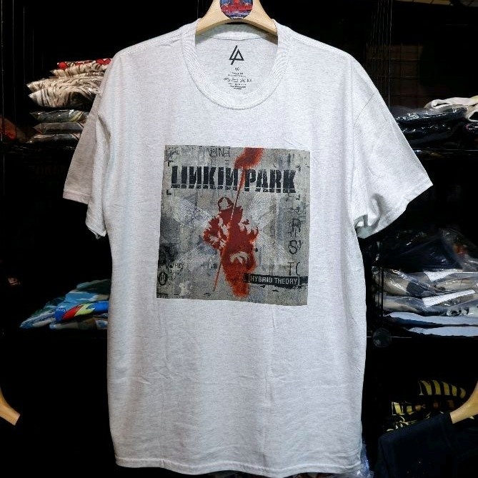เสื้อวง Linkin Park ลาย [ Hybrid Theory ]มือ1นำเข้าลิขสิทธิ์แท้ S-5XL เสื้อยืดคอตตอน