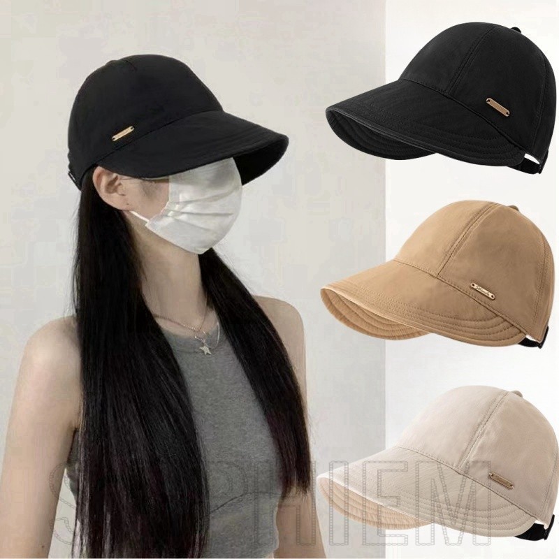 หมวกเบสบอล ปีกกว้าง - สําหรับฤดูร้อน ท่องเที่ยวกลางแจ้ง - หมวกชาวประมง - ฉลากสีทอง, ปรับได้, แห้งเร็ว - ย้อนยุค, แฟชั่น, อเนกประสงค์ - แสดงหมวกกันแดดหน้าเล็ก