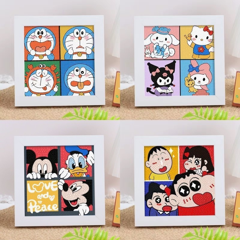 (พร้อมส่ง) ภาพวาดเพชร ภาพครอสติสคริสตัล diamond painting DIY ภาพปักเพชร ภาพวาดปักเพชร ภาพติดเพชรพร้อมกรอบรูป