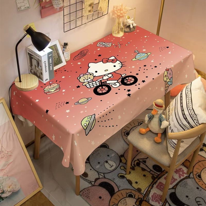 Sanrio Cinnamon Dog Gemini การ์ตูนน่ารักผ้าปูโต๊ะสาวหัวใจหอพักป้องกันฝุ่นตกแต่งผ้าโต๊ะกาแฟผ้าปูโต๊ะ K5 - รูปที่ 6