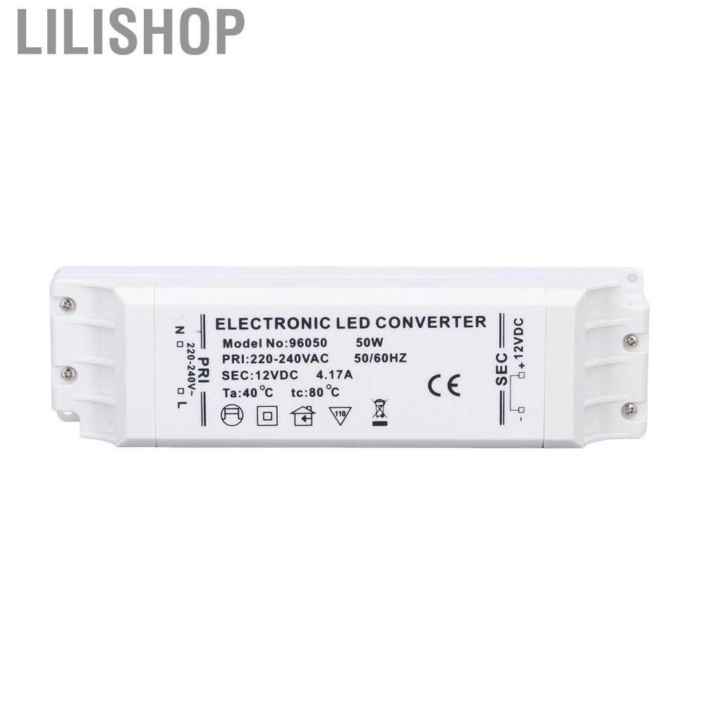 Lilishop LED Driver 50W 12V 4.17A หม้อแปลงไฟฟ้าไดรฟ์กระแสคงที่ US