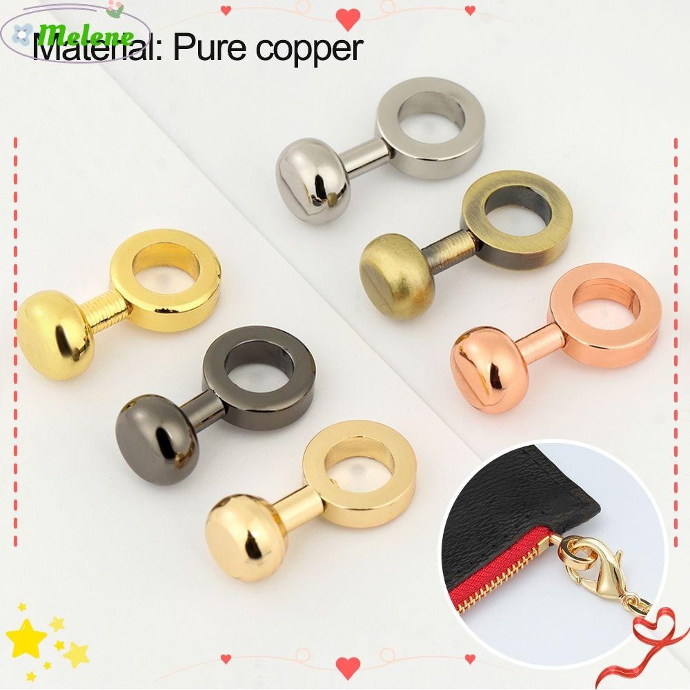 Melene หัวเข็มขัดซิป แบบเปลี่ยน อุปกรณ์เสริม สําหรับกระเป๋า 1 2 ชิ้น