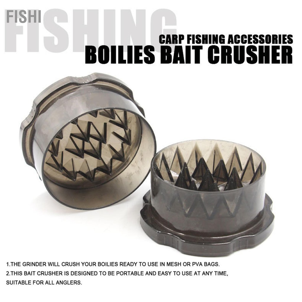 Fishi แบบพกพา Boilies ปลาคาร์พเหยื่อ Crusher Boilie เครื่องบดกล่องอุปกรณ์ตกปลาอุปกรณ์