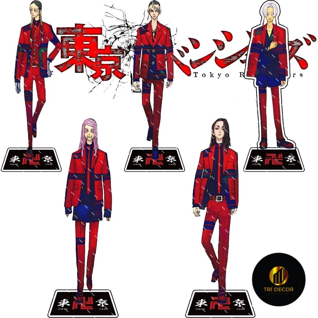 JP Standee รุ่นอะนิเมะ Tokyo Revengers คอสเพลย์ Manjiro Sano Mikey Izana Kurokawa Hinata Atsushi อุปกรณ์ตกแต่ง