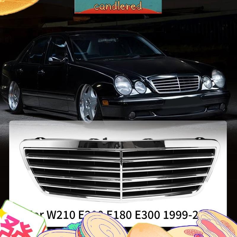 กระจังกันชนหน้ารถยนต์ สําหรับ Mercedes-Benz W210 E200 E180 E300 1999-2001