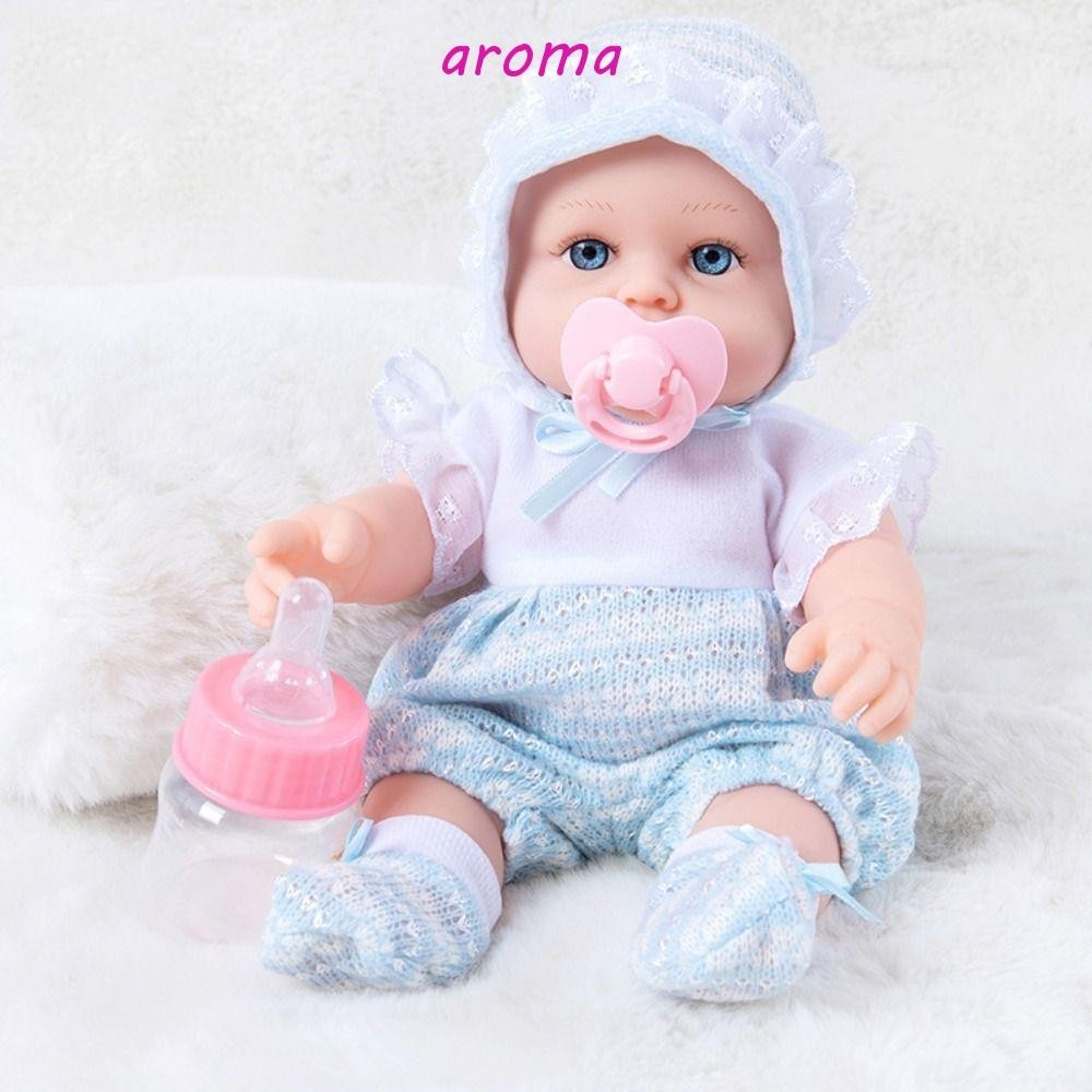 Aroma ตุ๊กตาเด็กแรกเกิด ซิลิโคนนิ่ม เสมือนจริง ขนาด 30 ซม. ของขวัญวันเกิด สําหรับเด็กผู้หญิง