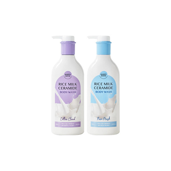 HAPPY BATH Rice Milk Ceramide Body Wash 650g