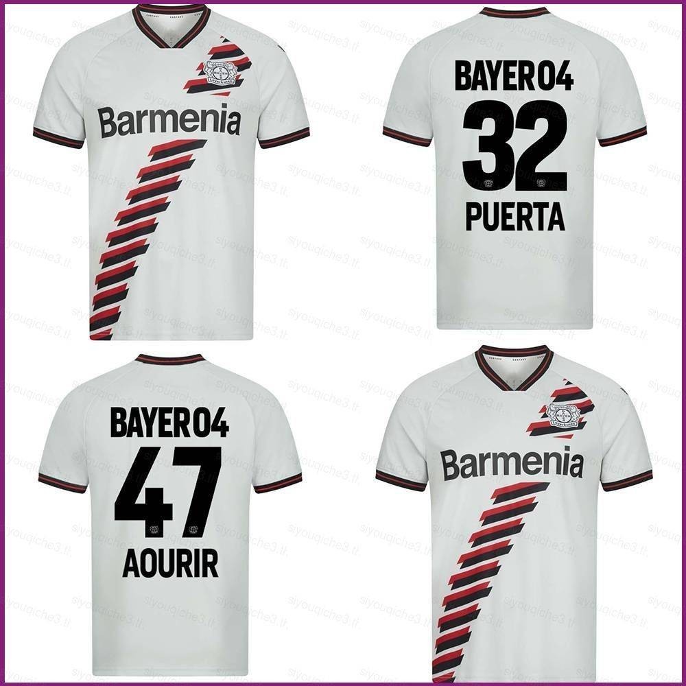 【SY3】เสื้อยืด ลาย Bundesliga Bayer 04 Leverkusen Puerta Aourir พลัสไซซ์ สําหรับเด็ก และผู้ใหญ่ 2023-2024