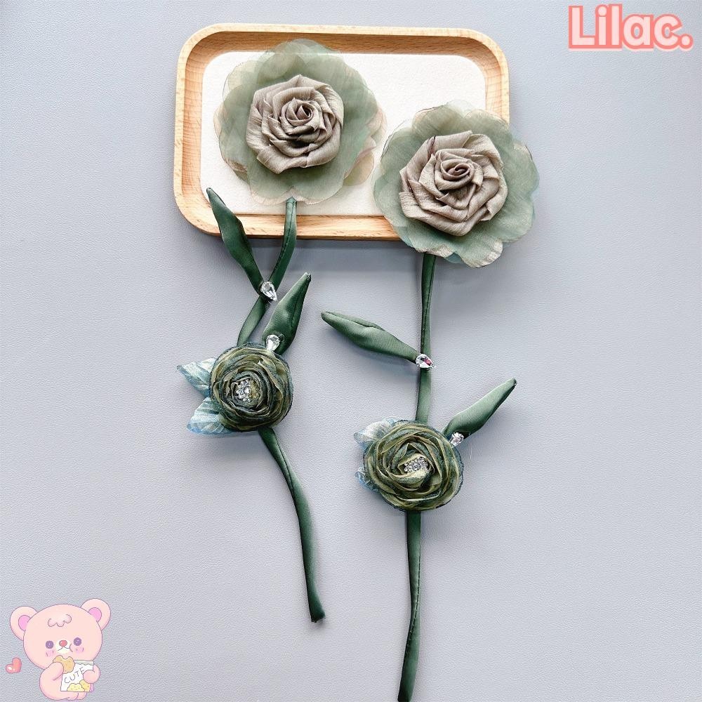 Lilac ผ้าลูกไม้ ลายดอกไม้ ถอดออกได้ สําหรับตกแต่งเสื้อผ้า DIY