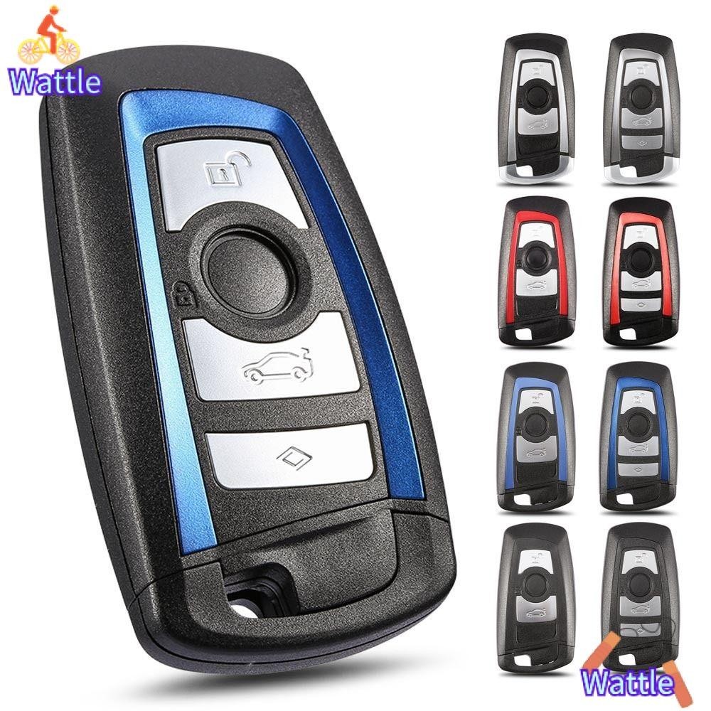 Wattle ปลอกกุญแจรีโมตรถยนต์ ABS พับได้ 3/4 แบบเปลี่ยน สําหรับ BMW CAS4 F 3 5 7 Series F10 F20 F30 F40 X5 E92 E90