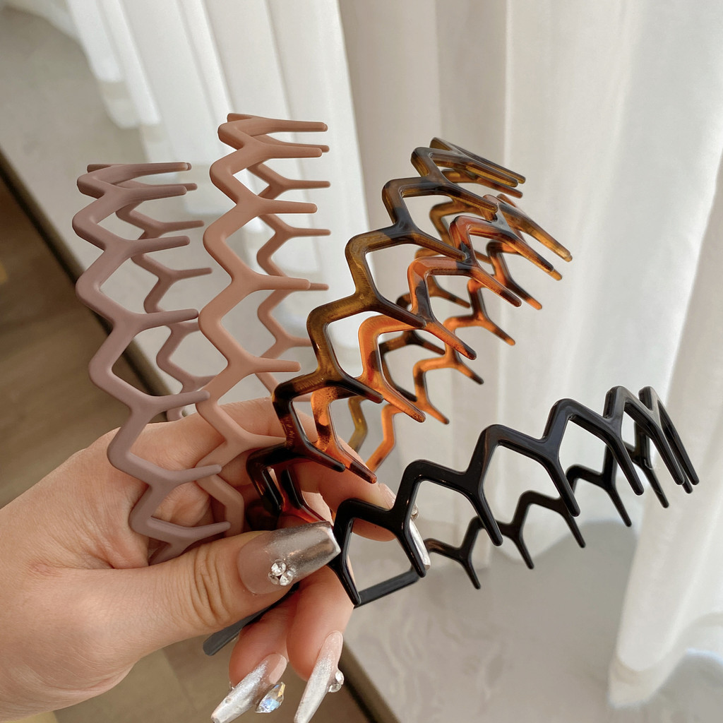 ที่คาดผม กันลื่น เรียบง่าย แฟชั่นฤดูร้อน อุปกรณ์เสริม สําหรับล้างหน้า 2024