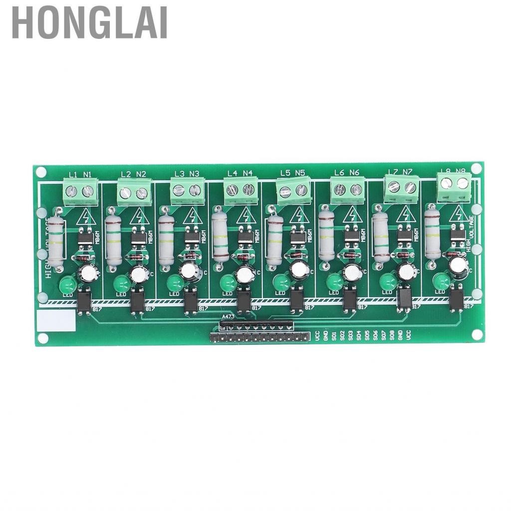 Honglai Optocoupler Isolation Board 8 Channel PLC Voltage Detection Module 220V AC YSE