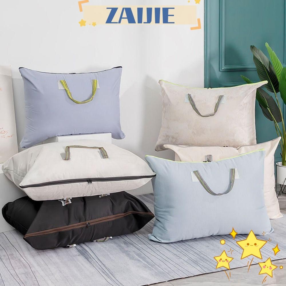 Zaijie24 กระเป๋าเดินทาง ขนาดใหญ่ แบบพกพา สุ่มสี สําหรับใส่เสื้อผ้า ผ้าห่ม