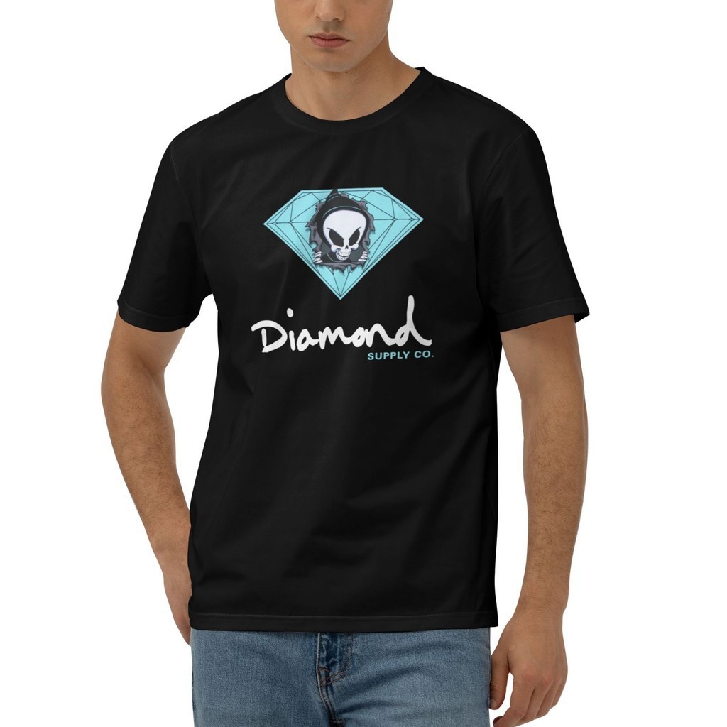 Diamond Supply Co X Blind Reaper Sign Super Cotton เสื ้ อยืดยอดนิยม