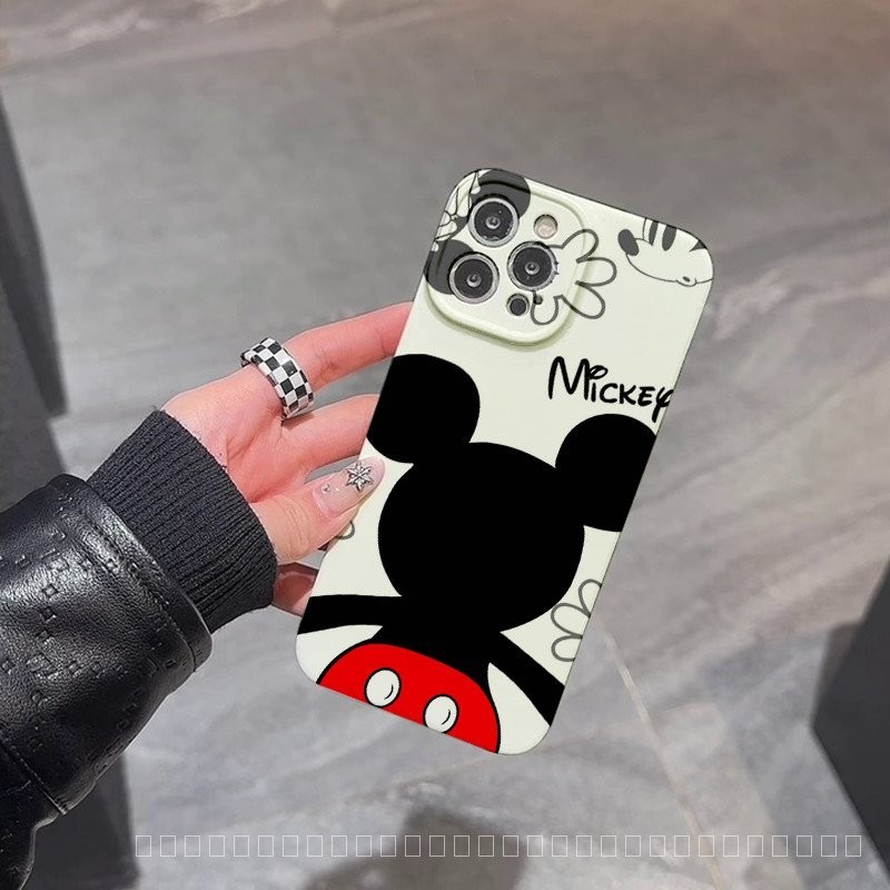น่ารักการ์ตูนmickey mouse hard Caseเต็มรูปแบบAnti drop hard Caseเคสโทรศัพท์เหมาะสําหรับiPhone 15 14 13 12 11 pro Max se X XR XS Max 7 8 6s Plus &**-