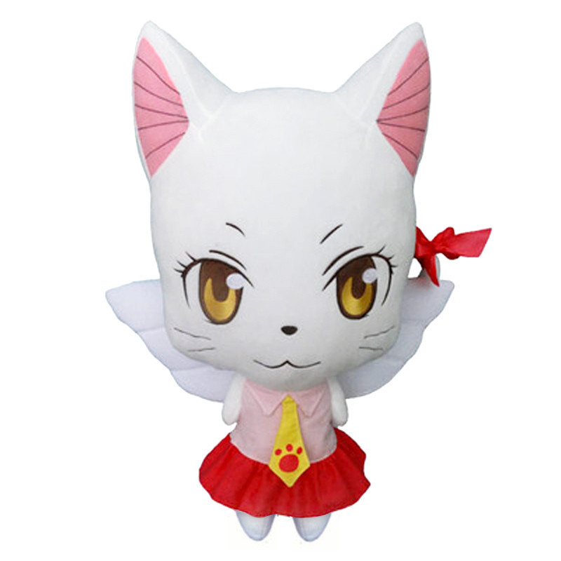 น่ารักญี่ปุ่นอะนิเมะFairy Tail Wendy Charleแมวตุ๊กตาตุ๊กตาCosplayหมอนตุ๊กตาของเล่นเด็กของขวัญ58ซม.