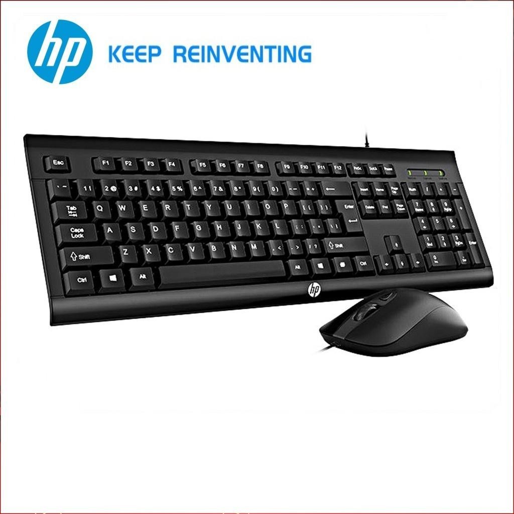 HP-KM 100 Black ชุด mouse keboard HP COMBO SET KEYBOARD AND MOUSE