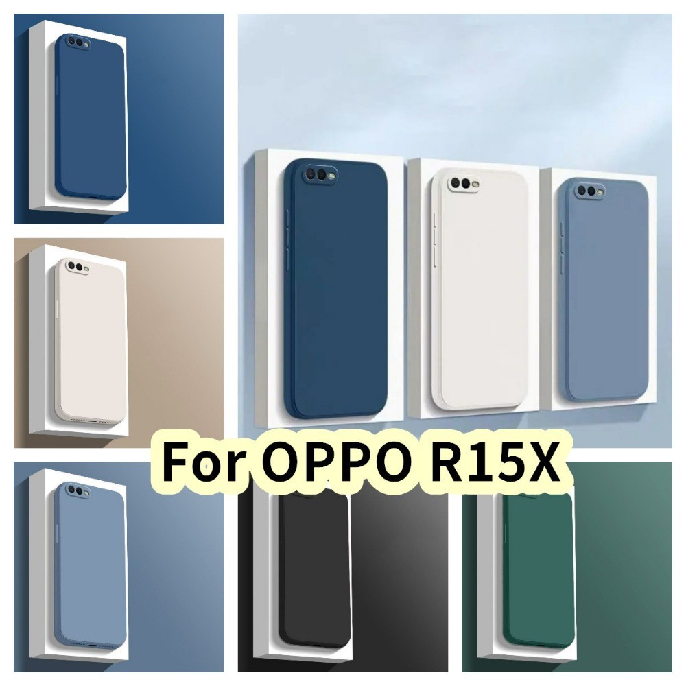Case HomeSilicone Full Cover Case สําหรับ OPPO R15X Classic Sense of premium Color Phone Case Cover