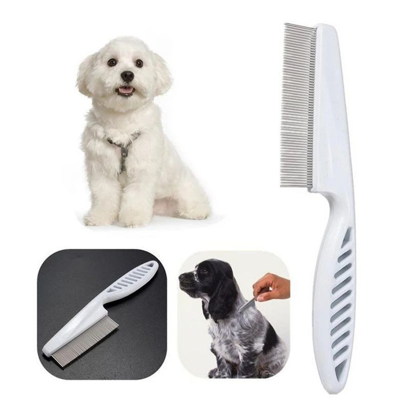 1 PC หมัดหวี Handle, หมัดและเห ็ บหวีสําหรับสุนัขและแมว , หวีสุนัขสําหรับ Grooming, Professional Grooming หวีผมสัตว ์ เลี ้ ยงหวีหมัดแปรงสําหรับสุนัขแมวสัตว ์ เลี ้ ยงขนาดเล ็ ก