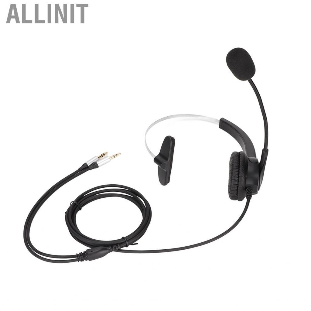 Allinit ชุดหูฟัง Call Center 3.5 มม. ปลั๊กคู่มืออาชีพ Ycable พร้อม