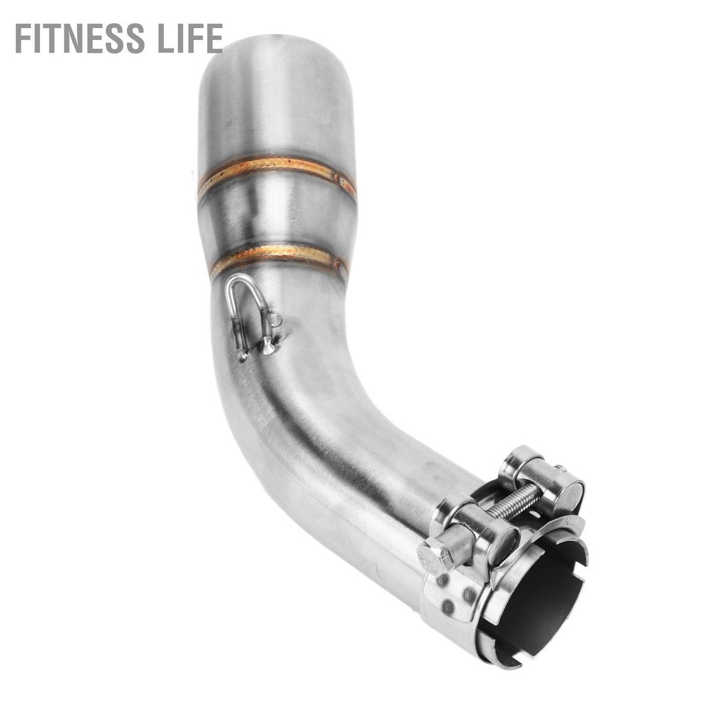 Fitness Life รถจักรยานยนต์ไอเสียท่อกลางกันสนิมทนความร้อนต่ำเสียงรบกวนเปลี่ยนสำหรับSUZUKI SV650 SV650