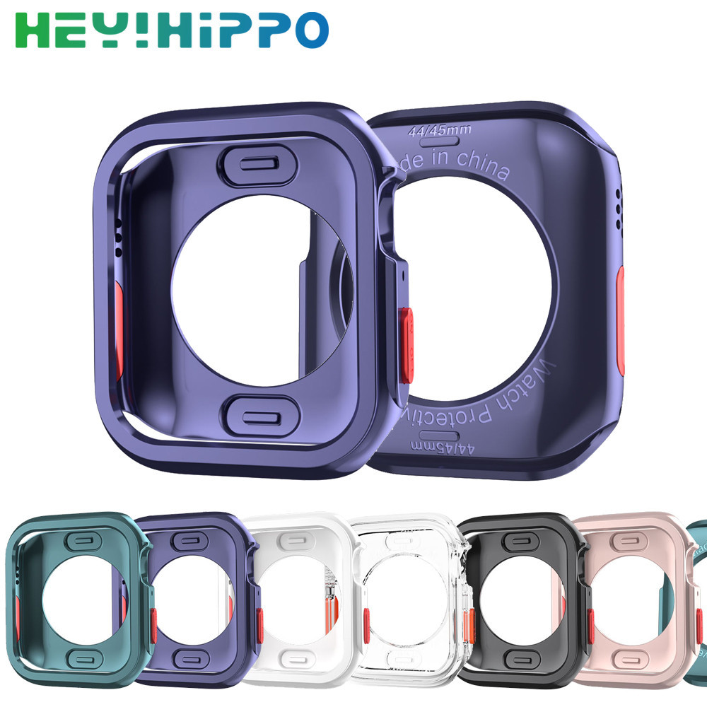 เคสป ้ องกัน TPU สําหรับ iwatch series 9 8 7 6 5 4 se se2 40/41 มม.44 มม.45 มม.watchCovers