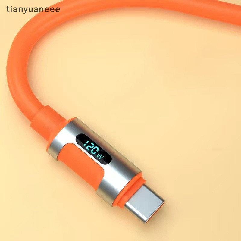 Tianyuaneee 2M 120WจอแสดงผลดิจิตอลUSB-Cสายเคเบิลข้อมูลSuper Fastชาร์จType-Cอะแดปเตอร์สําหรับIphone 15 Pro Max Xiaomi Samsung Well