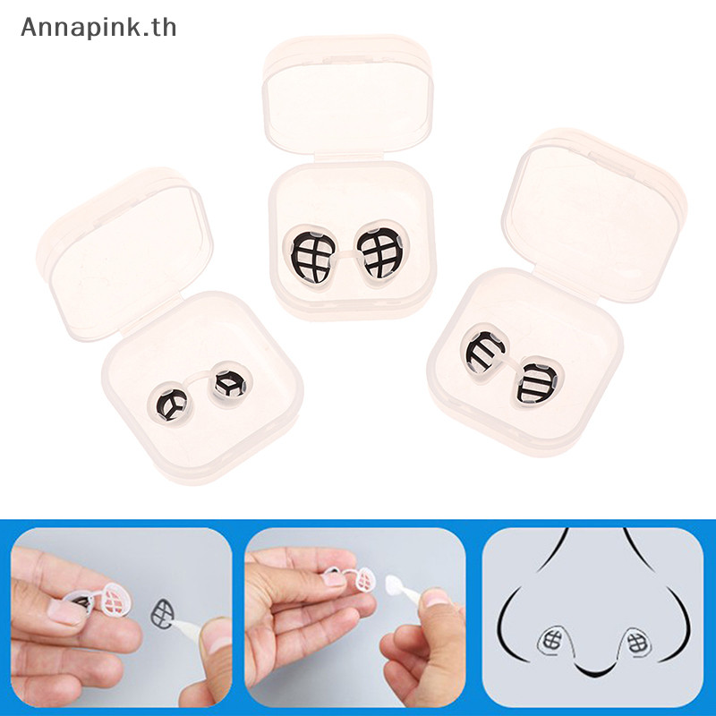 Annapink.th S/M/L ตัวกรองจมูกที่มองไม่เห็น Anti Air Pollution Pollen ตัวกรองฝุ่นจมูกภูมิแพ้ EN
