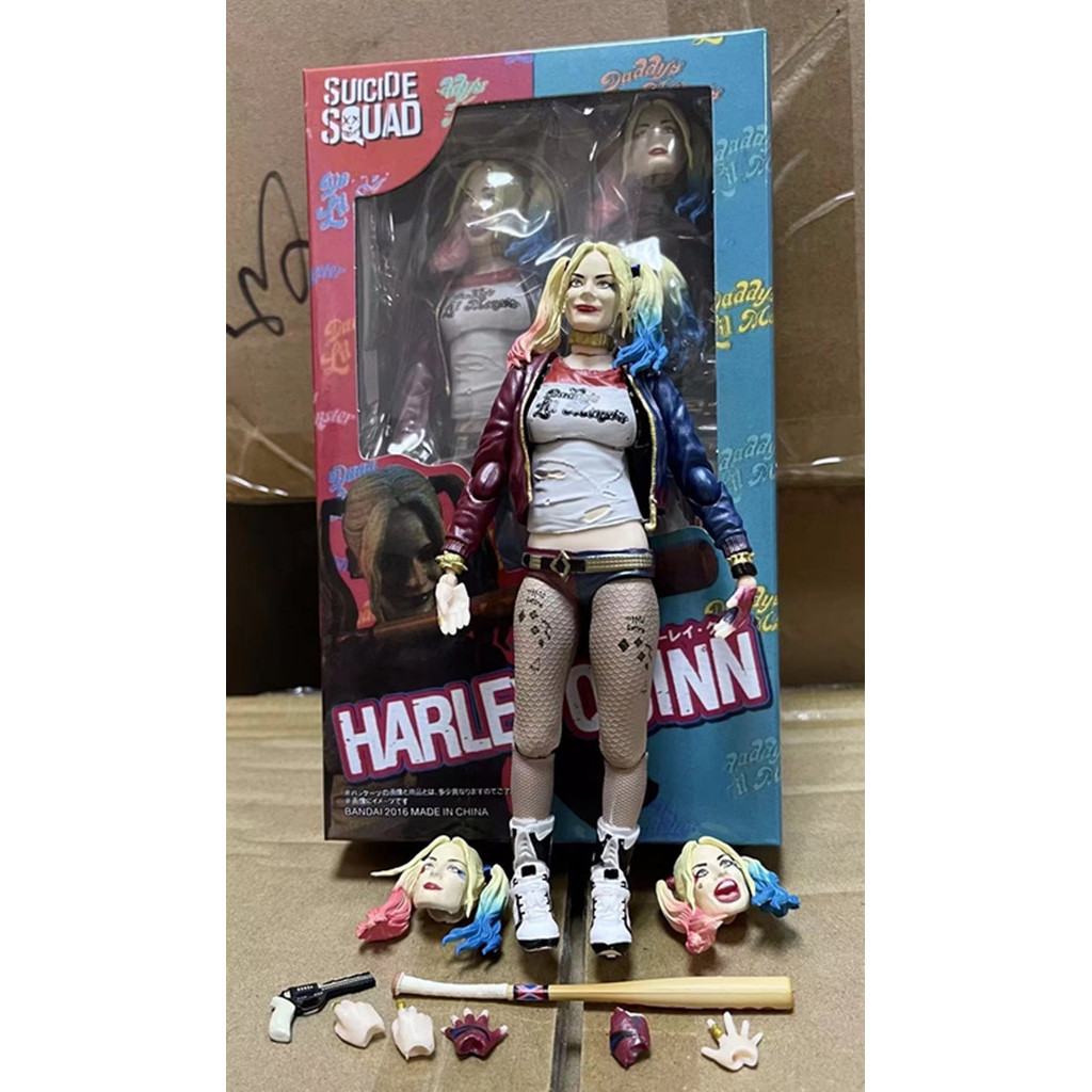 ทีมฆ ่ าตัวตาย X Task Force Movable Face Change Hand Change Harley Quinn Model Figure เครื ่ องประดับ
