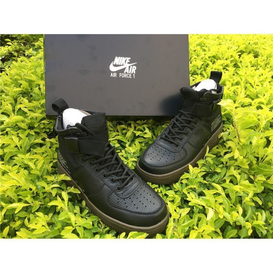 Gdwx Nike SF Air Force 1 Mid Hazel Black Black Black-Hazel