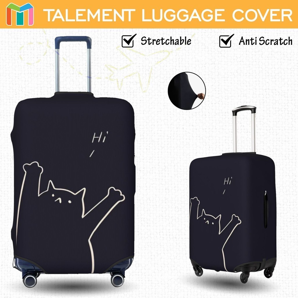 ผ้าคลุมกระเป๋าเดินทาง ผ้าสแปนเด็กซ์ แบบยืดหยุ่น ยืดหยุ่น Anime Luggage Cover 18 20 22 24 26 28 30 32 นิ้ว AZD132