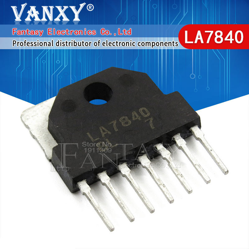 10pcs LA7840 SIP-7 LA 7840 SIP LA7830 LA7840 LA7845 ZIP ส่วนประกอบอิเล็กทรอนิกส์