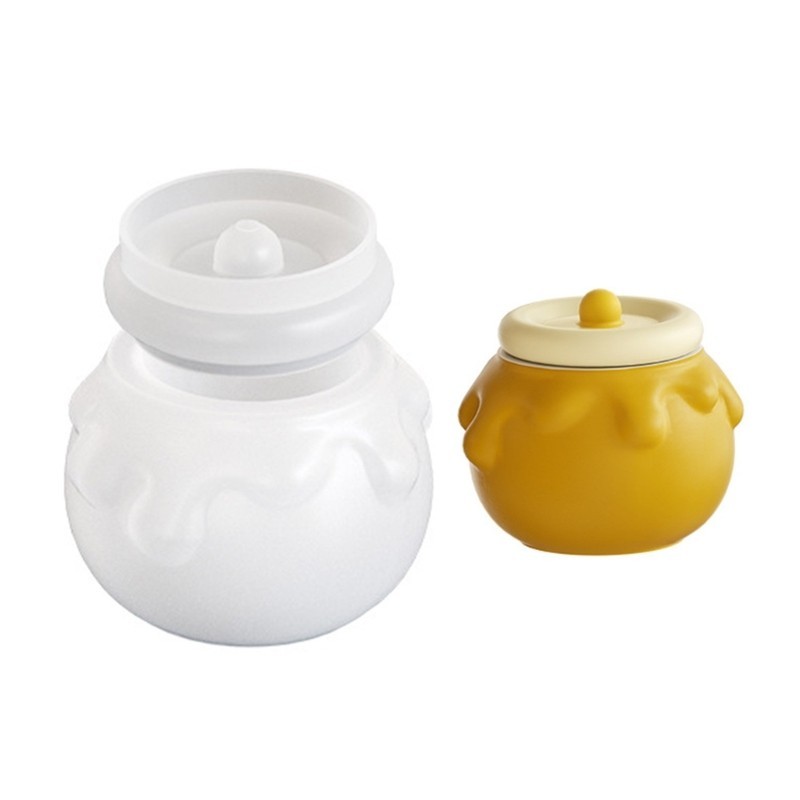 Bdw Jar แม่พิมพ์ซิลิโคนอีพ็อกซี่เรซิ่นกล่องเก็บหัตถกรรมแม่พิมพ์ตกแต่งบ้าน - รูปที่ 6