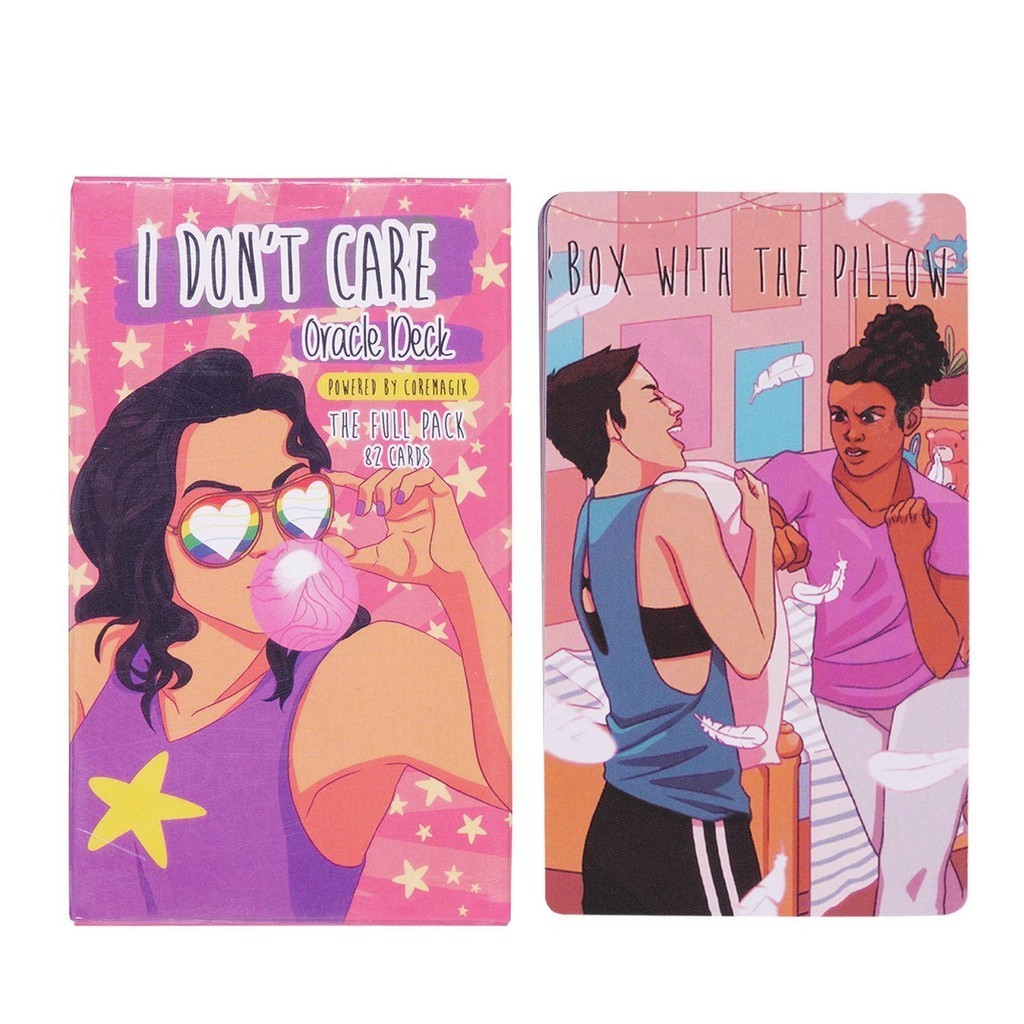 ฉันไม ่ ดูแล Oracle Deck Fate Divination Tarot Deck Family Party Entertainment Fortune-telling Board Game verasath